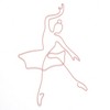 Lambs & Ivy Ballerina Baby 2-Piece Pink Ballet Dancers Wire Wall Decor - 3 of 4