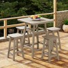 WestinTrends Malibu All Weather Hdpe Outdoor Patio Counter Height Dining Set (5-Piece) - 2 of 4