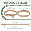 Unique Bargains Dog Collar with Bell Adjustable Buckle PU Leather Dog Collars - 2 of 4