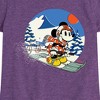 Girls' - Disney - Minnie Ski Fitted Short Sleeve Graphic T-Shirt - 2 of 4