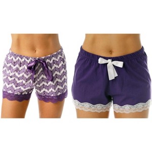 Just Love Women’s Pajama Shorts – Soft Cotton Lounge Sleep Shorts with Drawstring Waist - 1 of 2