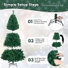 SUGIFT 6ft Artificial Christmas Tree with Metal Stand, Green - 3 of 4
