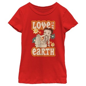 Girl's Betty Boop Love the Earth T-Shirt - 1 of 4