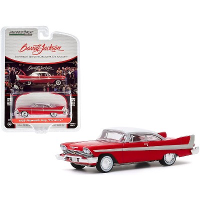 1958 Plymouth Fury "Christine" Red with White Top (Lot #2006) Barrett Jackson "Scottsdale Edition" Series 5 1/64 Diecast Model Car by Greenlight