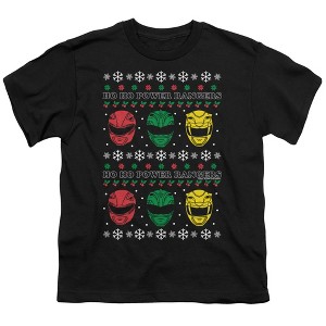 Boys' Power Rangers Ho Ho Power Rangers Ugly Christmas T-Shirt - 1 of 4