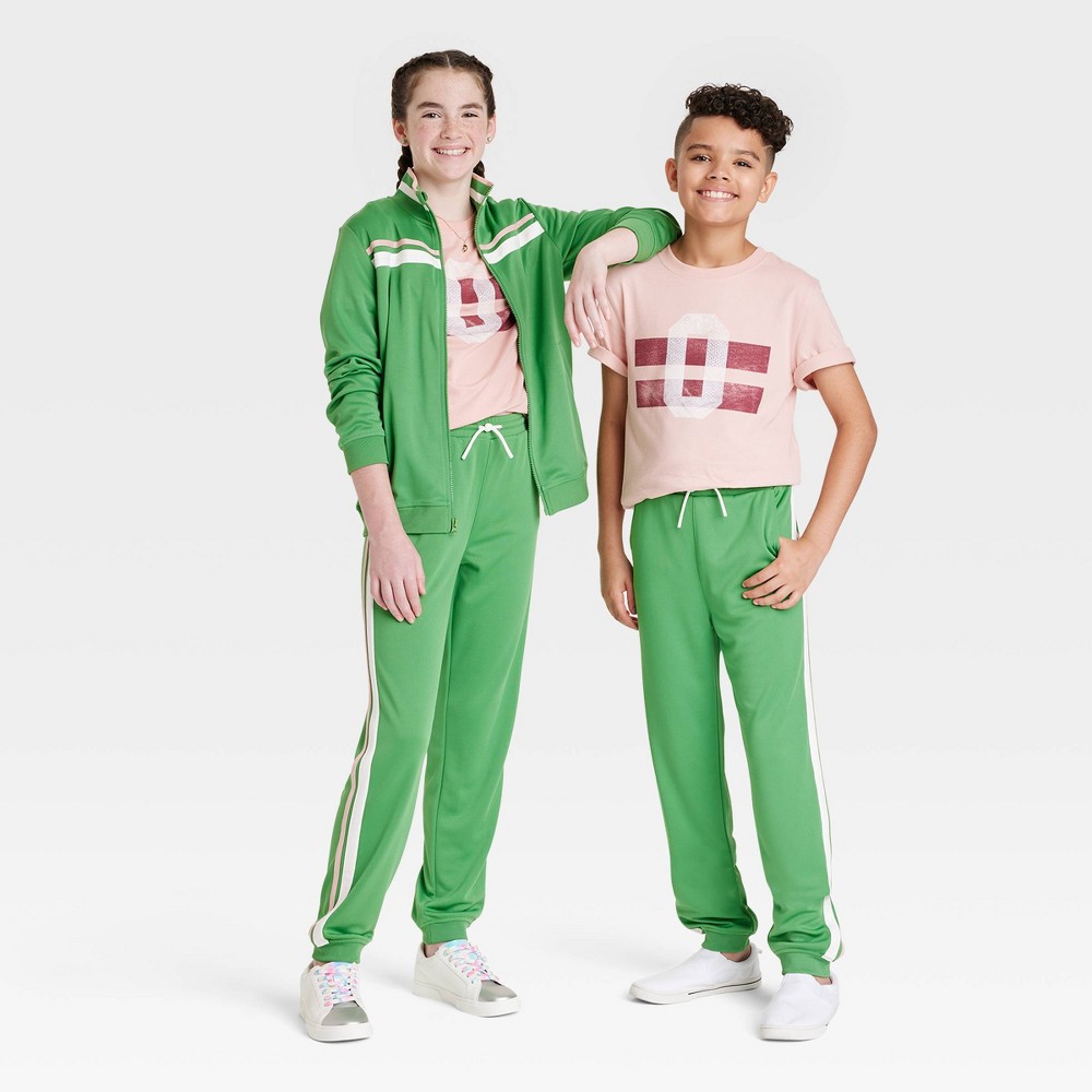 Case of 12 Kids' Track Jogger Pants - art class Green XS