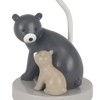 Lambs & Ivy Woodland Forest Gray Bears Nursery Lamp with Shade & Bulb - 3 of 4