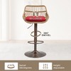 CAVINAS 25.6"-33.4"Adjustable Counter Height Bar Stools,Set of 2,360°Swivel Rattan Barstools with Cushion,Modern Counter Stools for Kitchen - 3 of 4