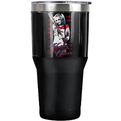 Suicide Squad Harleys Bat Steel Tumbler 30oz Coffee Travel Mug
