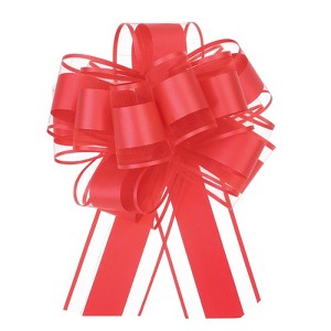 Unique Bargains Christmas Wedding Car Basket Gift Wrapping Large Pull Bow 5 Pcs - 1 of 4