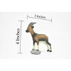 Goat, Feral, Hand Painted, Realistic Plastic Animal Design, Figure, Model, Figurine, Replica, Toy, Gift,  4 Inches.   CWG173 BB41 - 2 of 4