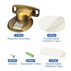 Unique Bargains Zinc Alloy Magnetic Floor Door Stop with Self Adhesive and Screw Mount - 3 of 4