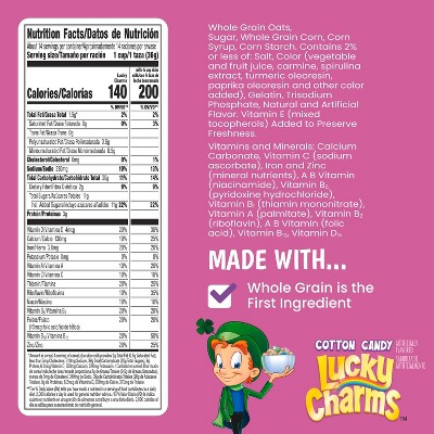 Lucky Charms Unicorn Family Size Breakfast Cereal - 18.4oz