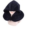 Twinkie 2 in 1 Travel Neck Pillow and Velvet Hoodie with Rest Neck Support and Eye Shield for Long Travels, Airplanes, Car Rides, Office - 3 of 4
