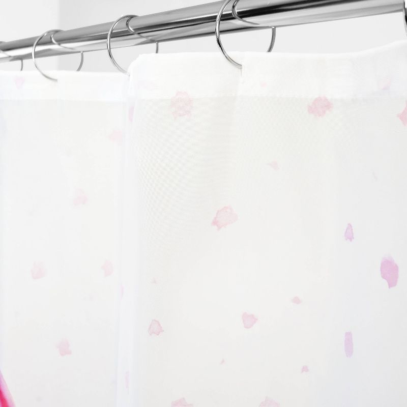 Mud Mask Duck Shower Curtain White/Pink - Allure Home Creations, 4 of 6