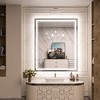 Keonjinn LED Bathroom Vanity Mirror, Front Light & Backlit, 3 Color Temperatures, Anti Fog, Double Lights Strips - 2 of 4
