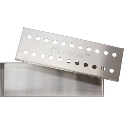 TYTUS Silver Stainless Steel Smoker Box for Grills