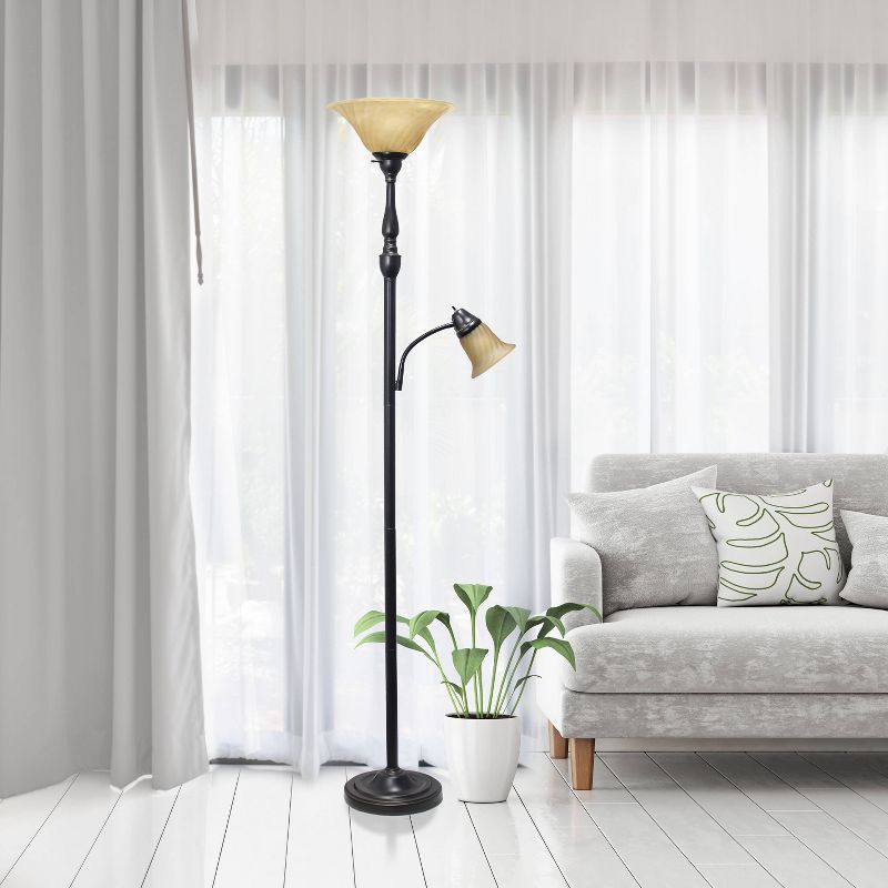 71" 2-Light Mother Daughter Floor Lamp - Elegant Designs, 6 of 10