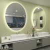 Apmir Super Bright Back LED Lighted Anti-Fog Round/Oval Wall Mirror with Tempered Glass & 3-Year Warranty - 3 of 4