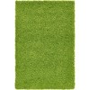 Unique Loom Solid Shag Solid Indoor Woven Area Rug - 2 of 4