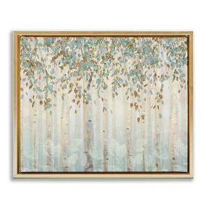 Stupell Industries Abstract Soft Forest Trees Floating Frame Canvas Art - 1 of 4