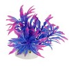 Unique Bargains Aquarium Tank Plastic Artificial Grass Plant 4.3" Fuchsia Blue - 3 of 3