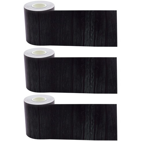 Teacher Created Resources® Black Wood Straight Rolled Border Trim, 50 Feet Per Roll, Pack of 3 - image 1 of 3