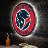 Evergreen Ultra-Thin Edgelight LED Wall Decor, Round, Houston Texans- 23 x 23 Inches Made In USA - 2 of 4