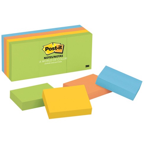 Post-it Original Notes 100 Sheet Pad, 1-1/2 X 2 Inches, Floral Fantasy  Color, Pack Of 12 : Target