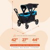 Baby Trend Expedition Push or Pull Stroller Wagon Plus with Canopy, Choose Between Car Seat Adapter or Built In Seating for Children - image 3 of 4