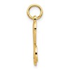 Black Bow Jewelry 14k Yellow Gold, Maci Collection, LG Filigree Script Initial K Pendant - 2 of 4
