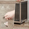 Furniture Style Dog Crate, Heavy Duty Dog Crate With Feeding Bowl, Wheels, Three Doors, Wooden Thickened Dog Cage, Kennel For Living Room - 4 of 4