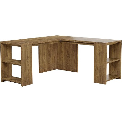 Tribesigns 59" L Shaped Executive Desk, Wooden Corner Computer Desk Home Office Desk