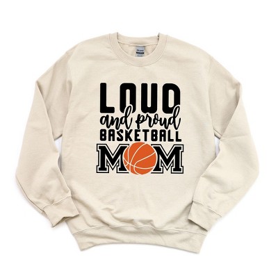 Simply Sage Market Women's Graphic Sweatshirt Loud and Proud Basketball Mom