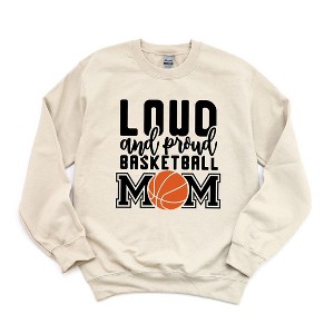 Simply Sage Market Women's Graphic Sweatshirt Loud and Proud Basketball Mom - 1 of 3