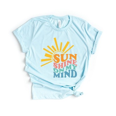 Simply Sage Market Women's Sunshine On My Mind Wavy Short Sleeve Graphic Tee