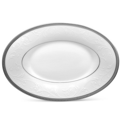 Noritake Regina Platinum Butter/Relish Tray