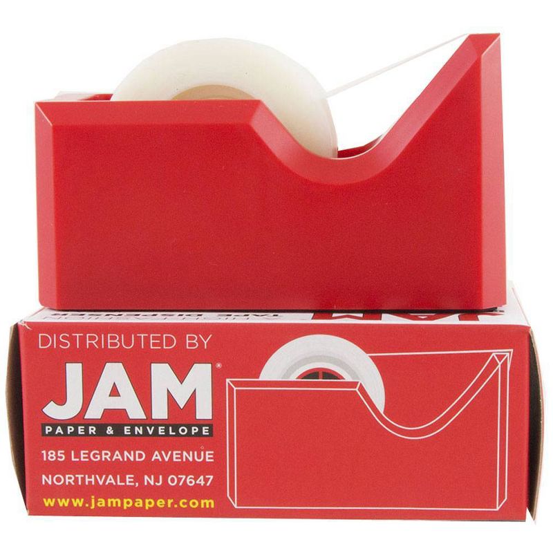 JAM Paper Colorful Desk Tape Dispensers - Red, 4 of 6