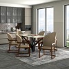 LeisureMod Modern Solid Wood Frame Dining Chair Upholstered in Leather Svelta Series - 2 of 4