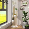 Costway 4-Tier Metal Plant Stand 49.5" Tall Potted Planter Display Shelf Storage Rack - 4 of 4