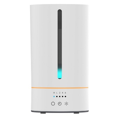 Compact White Ultrasonic Cool Mist Humidifier with Auto Shutoff