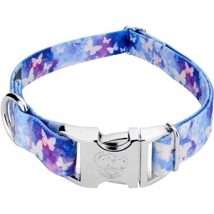 Country Brook Petz Premium Watercolor Butterflies Dog Collar - 1 of 4