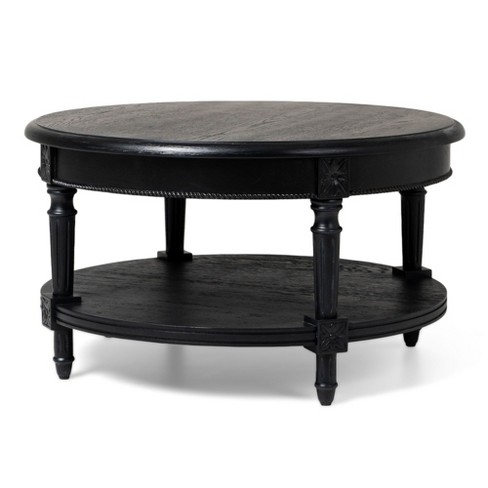 Target black store round coffee table