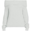 Lands' End Women's Eyelash Off Shoulder Sweater - 3 of 4