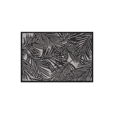 World Rug Gallery Contemporary Palm Leaf Textured Flat Weave Indoor/Outdoor Area Rug
