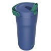 Zak Designs 20 fl oz Double Walled Stainless Steel Sutton Grip Insulated Tumbler - 4 of 4