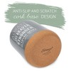 Elanze Designs Braver Stronger Grey X-Large Cork Bottom, Kitchen Counter, Ceramic Stoneware, Coffee, Tea and Hot Chocolate, Machine Brewing, K Capsule - 3 of 4