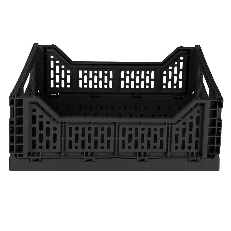Simplify 15L Folding Storage Crate Black, 6 of 9