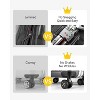 LUGGEX Aluminum Frame Luggage with Spinner Wheels, Zipperless Polycarbonate Hard Shell Suitcase, Carry On 20 Inch, Silver Grey - 4 of 4