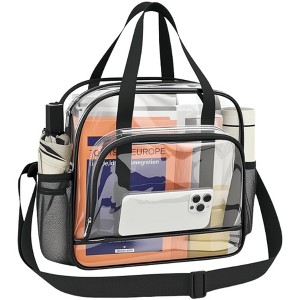 Generic Clear Bag for Stadium Events Clear Tote Bag with Front Pocket - 1 of 4